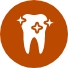 Sparkling tooth icon