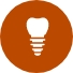 Animated dental implant icon